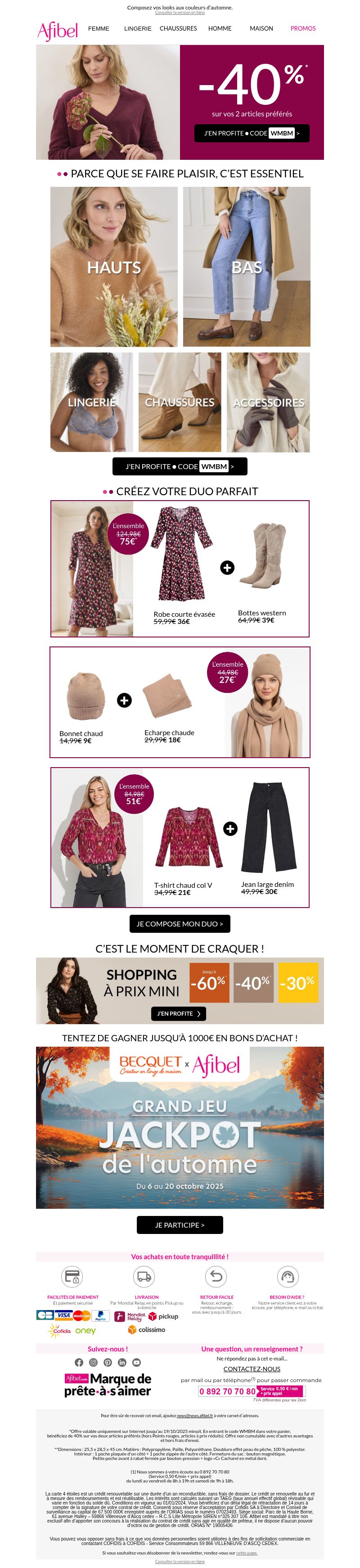 Dernières promo Afibel