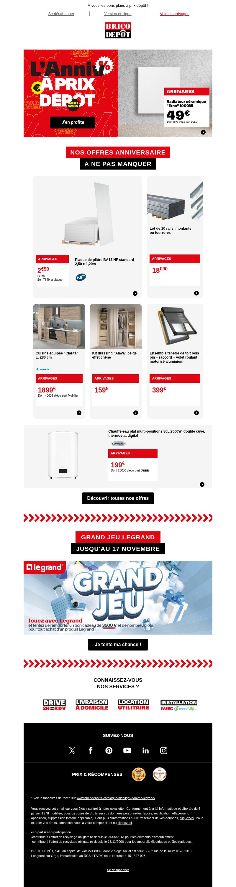 Dernières promo Brico Dépôt
