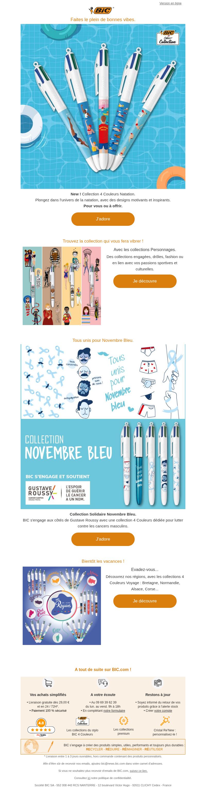 Dernières promo BIC