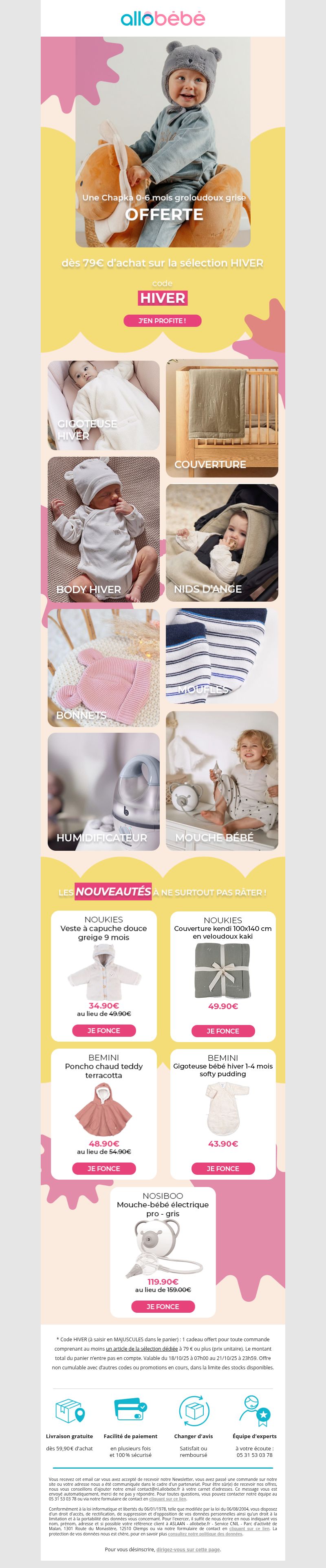 Dernières promo Allobébé