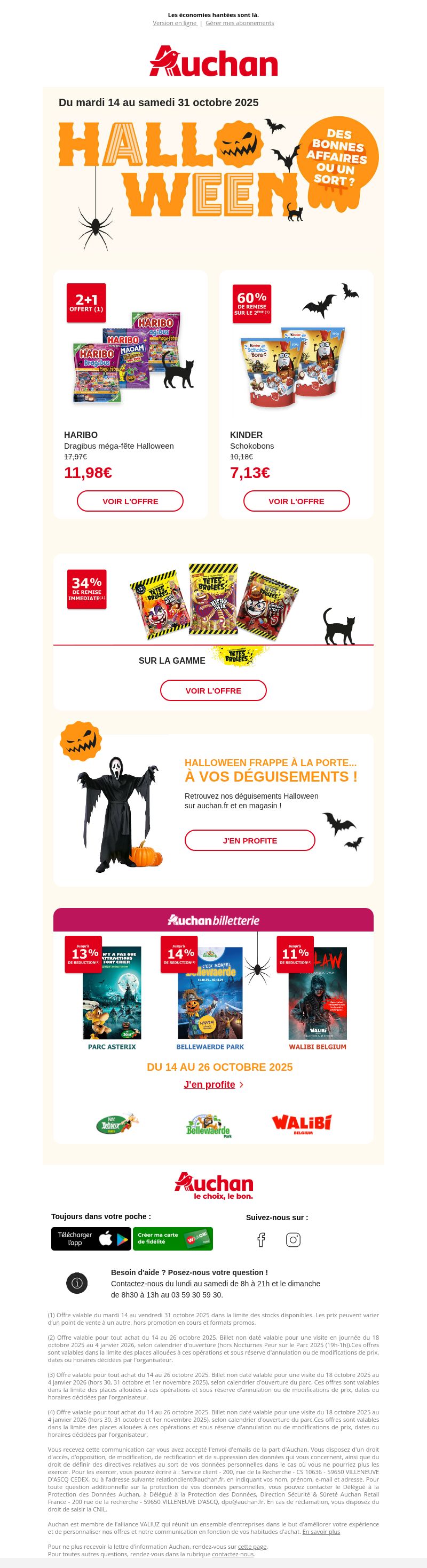 Dernières promo Auchan