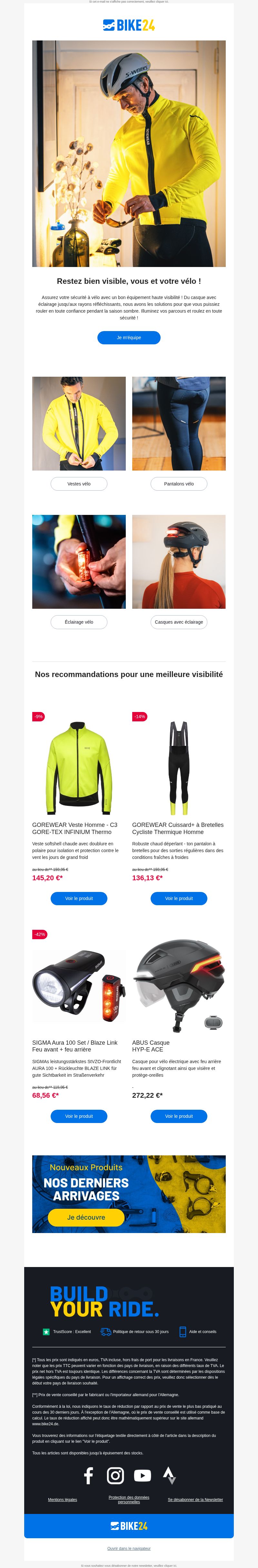 Dernières promo Bike24
