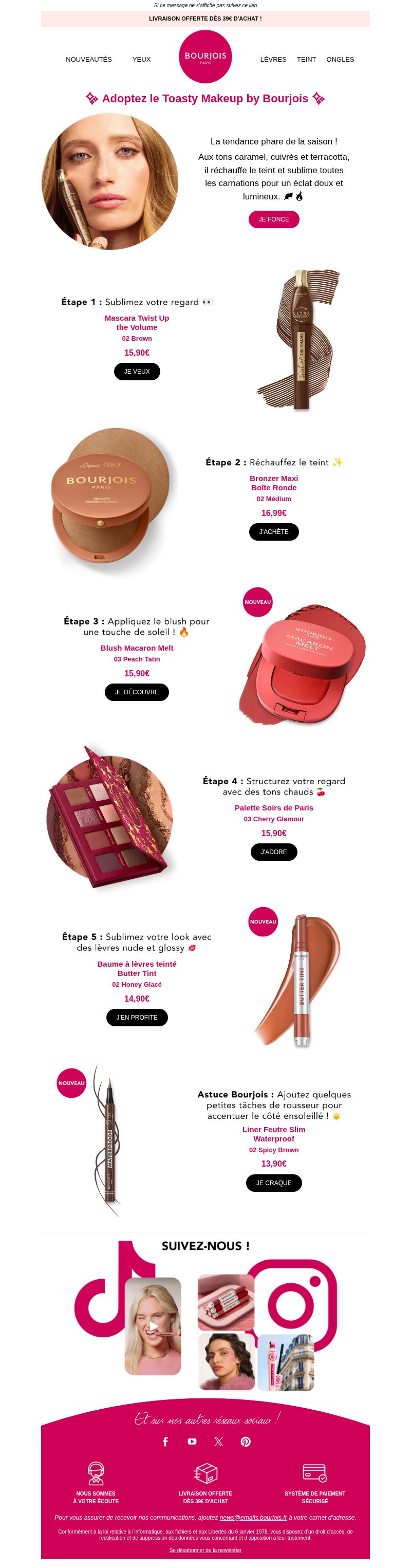 Dernières promo Bourjois