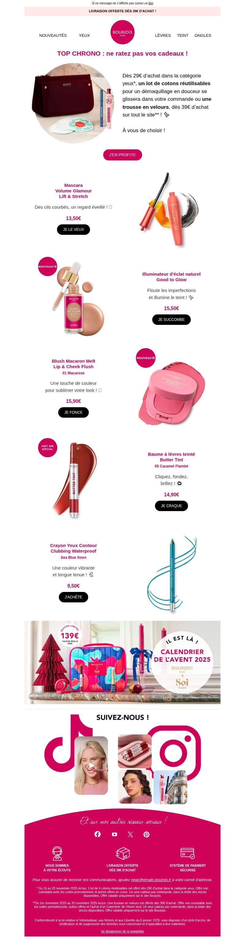 Dernières promo Bourjois