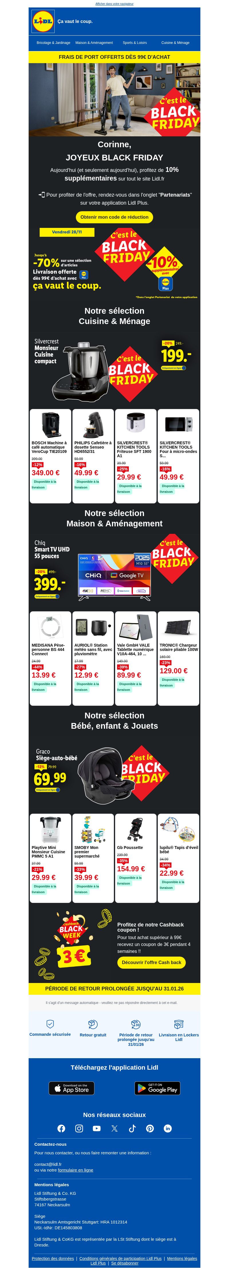 Dernières promo Lidl