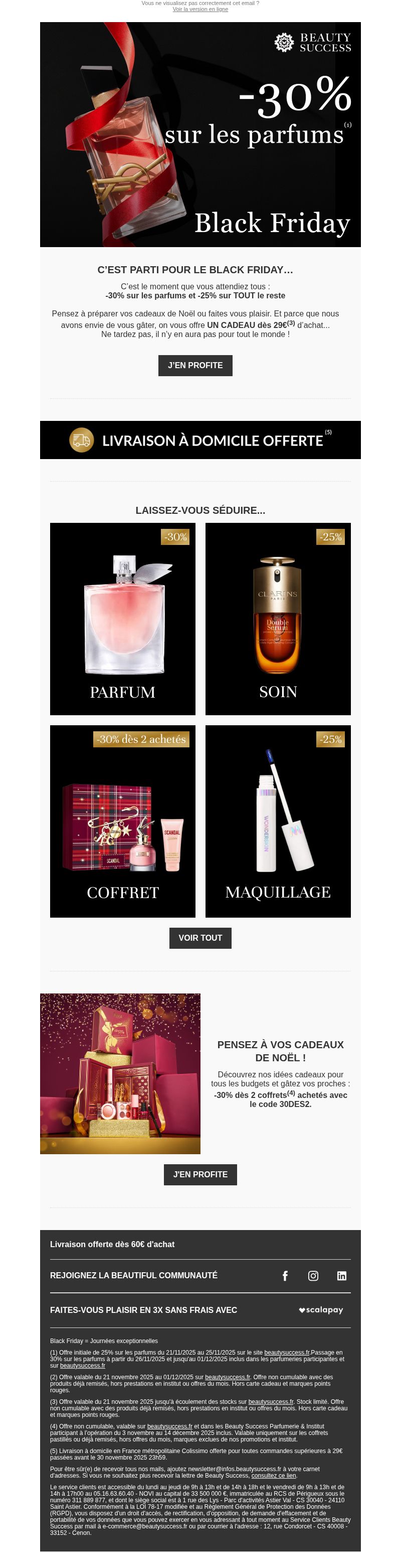 Dernières promo Beauty Success