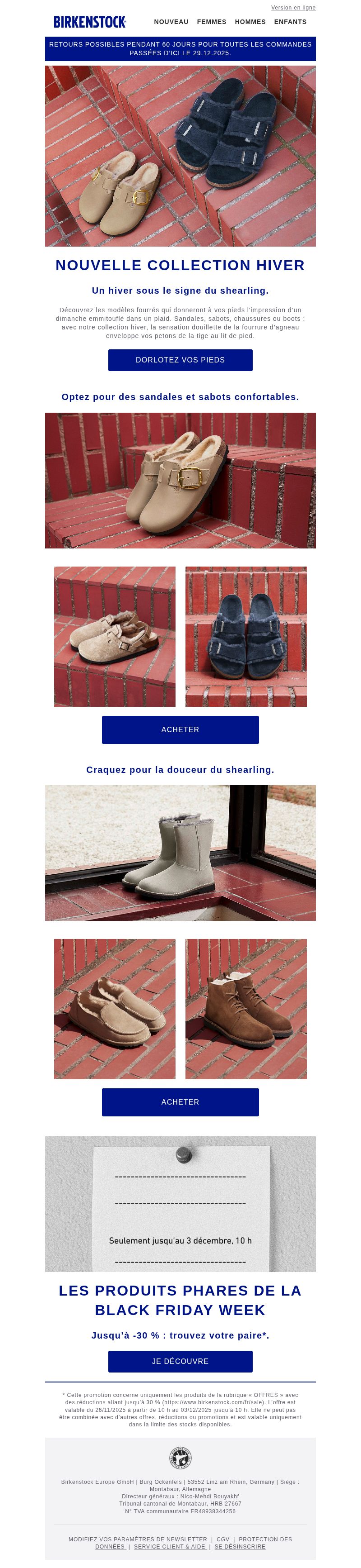 Dernières promo Birkenstock