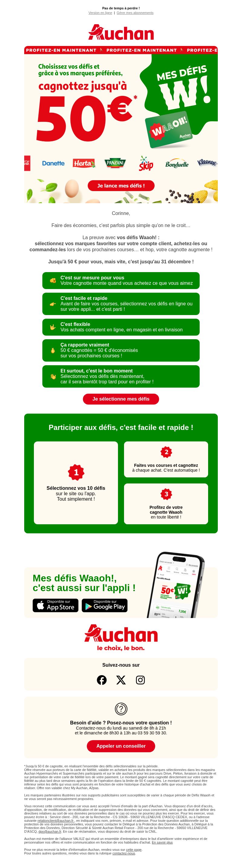 Dernières promo Auchan