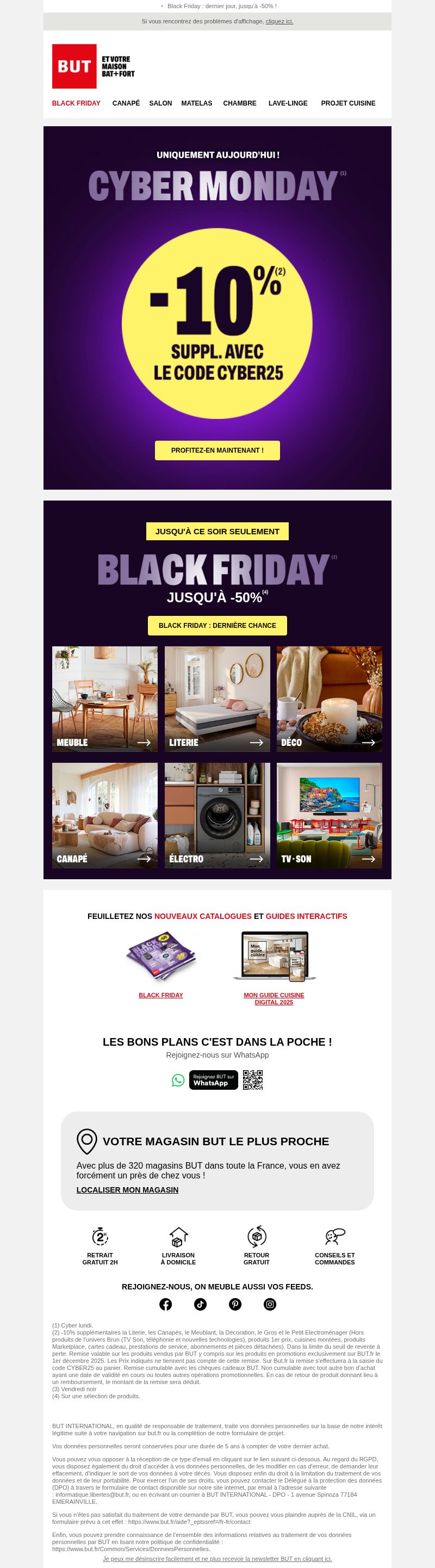 Dernières promo BUT