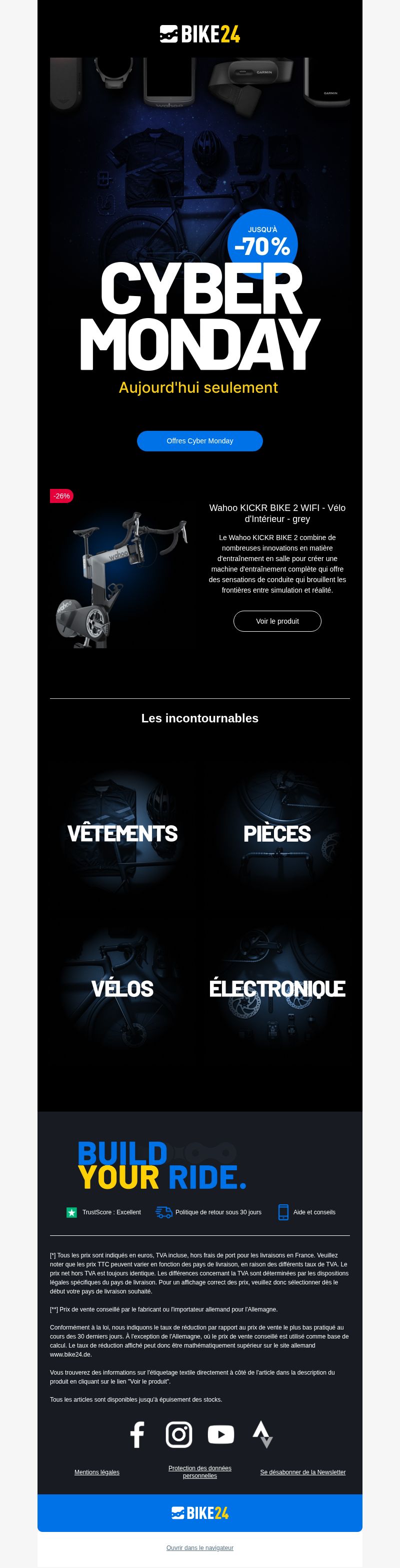 Dernières promo Bike24