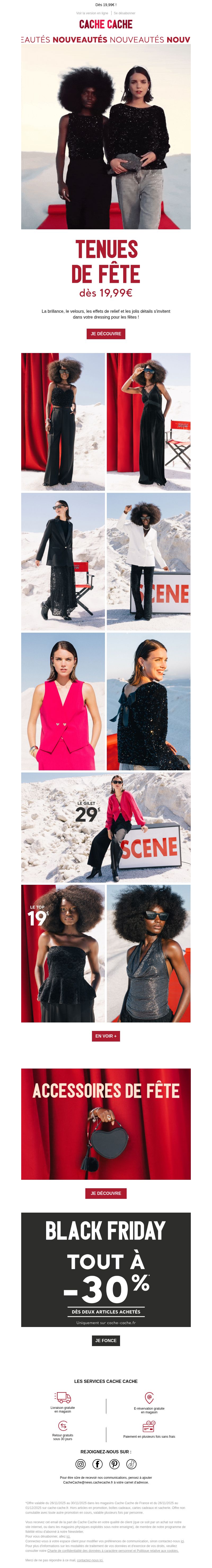 Dernières promo Cache Cache