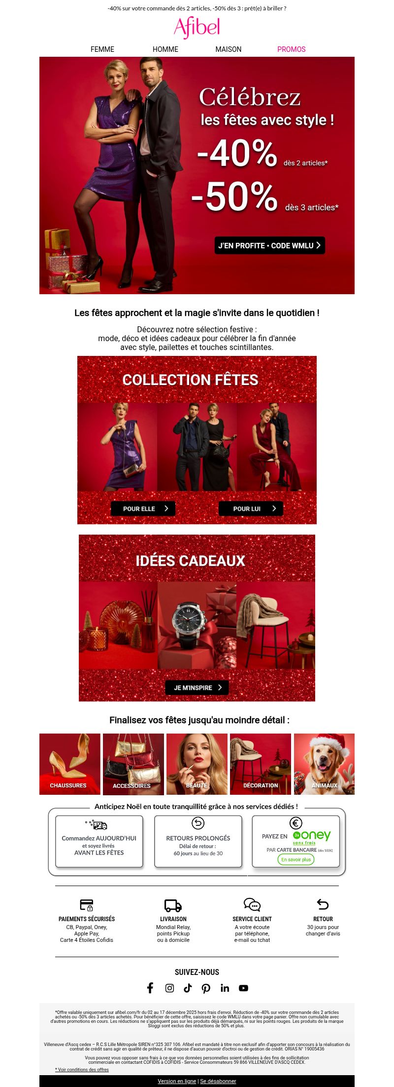 Dernières promo Afibel