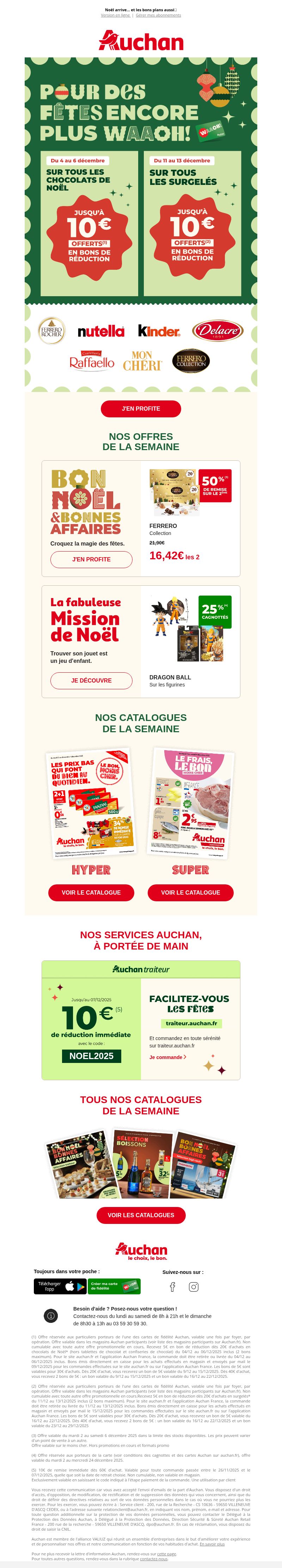 Dernières promo Auchan