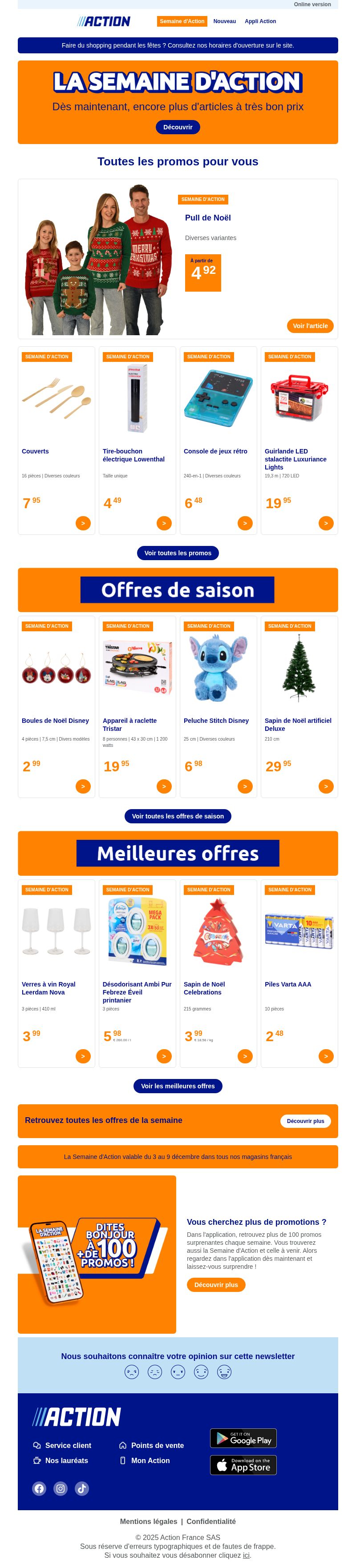 Dernières promo Action