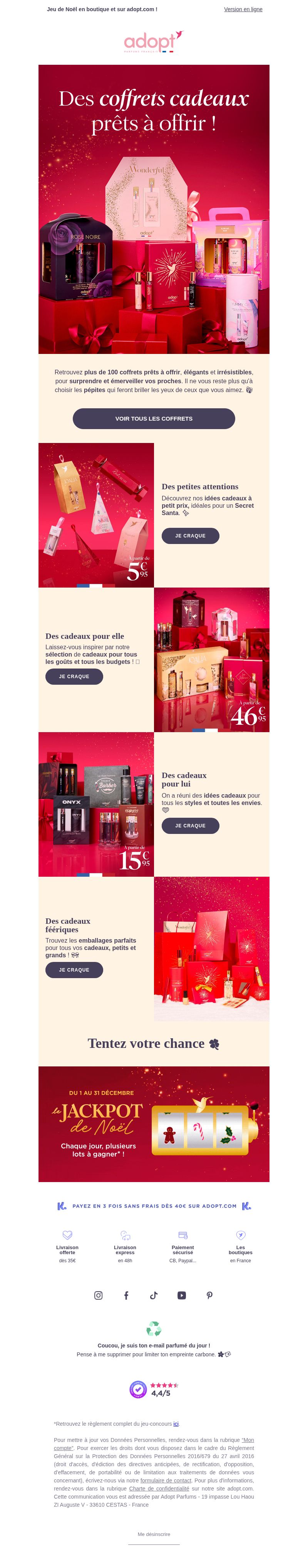 Dernières promo Adopt