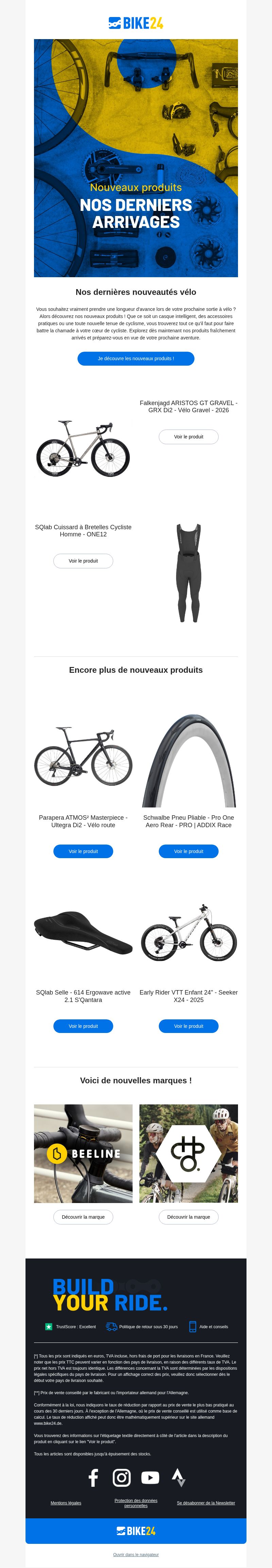Dernières promo Bike24