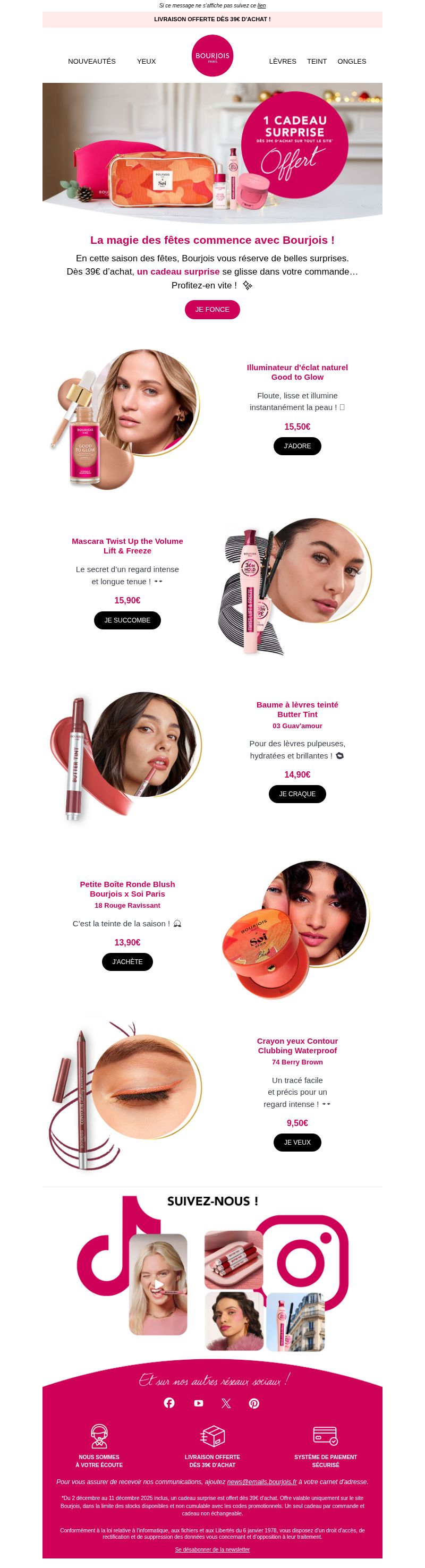 Dernières promo Bourjois