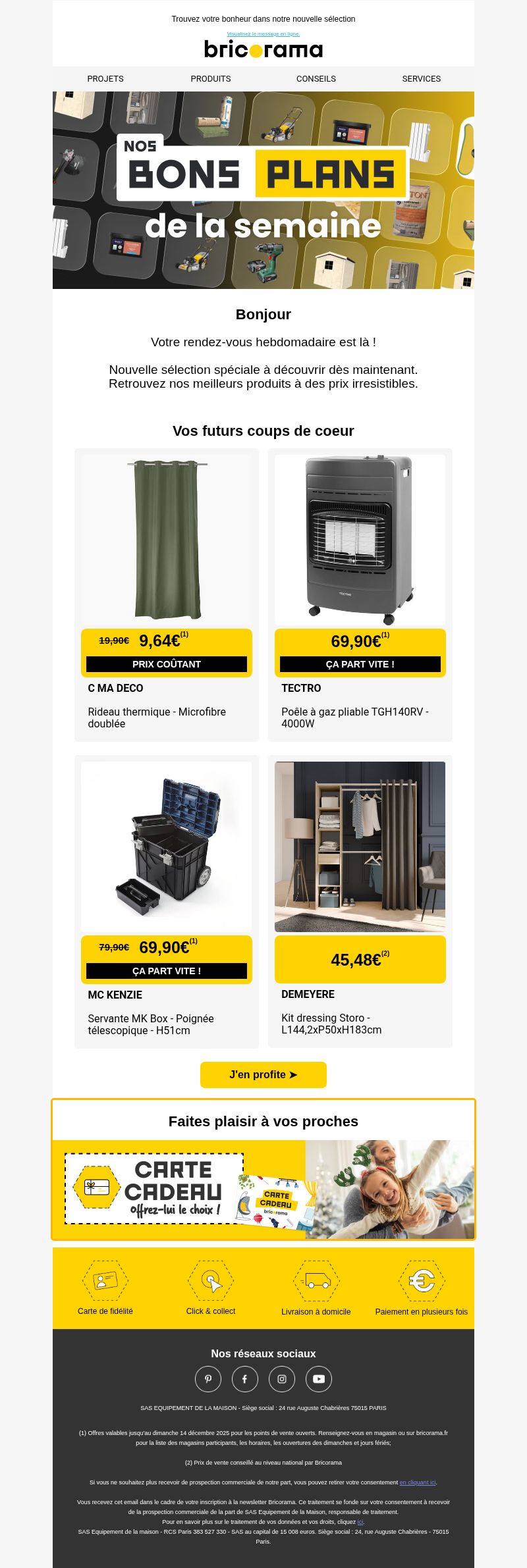 Dernières promo Bricorama