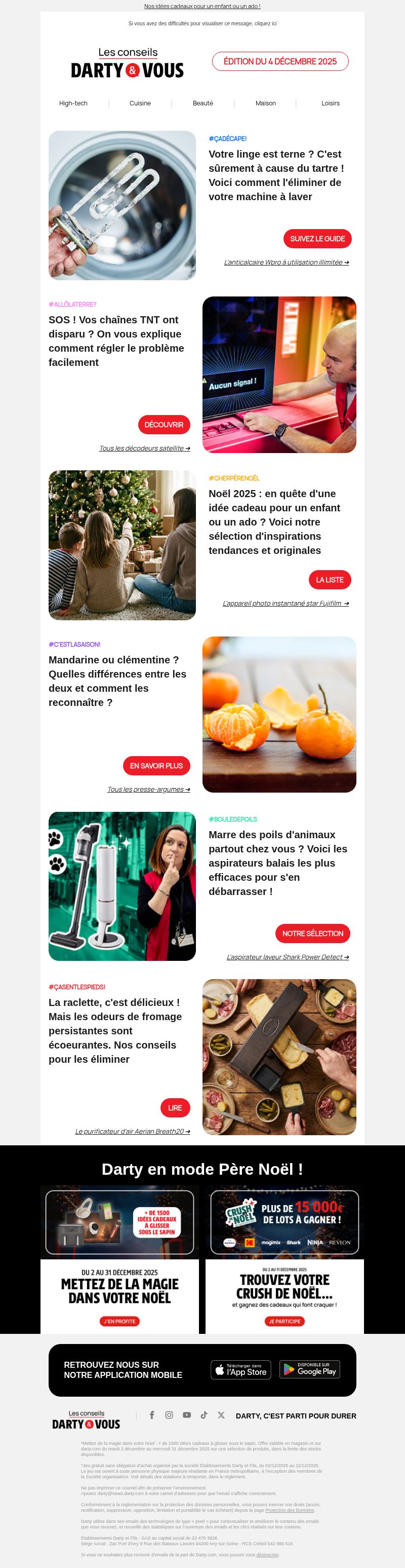 Dernières promo Darty