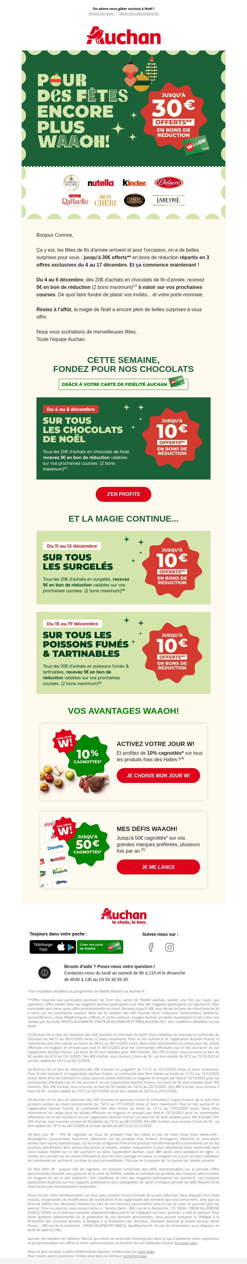 Dernières promo Auchan