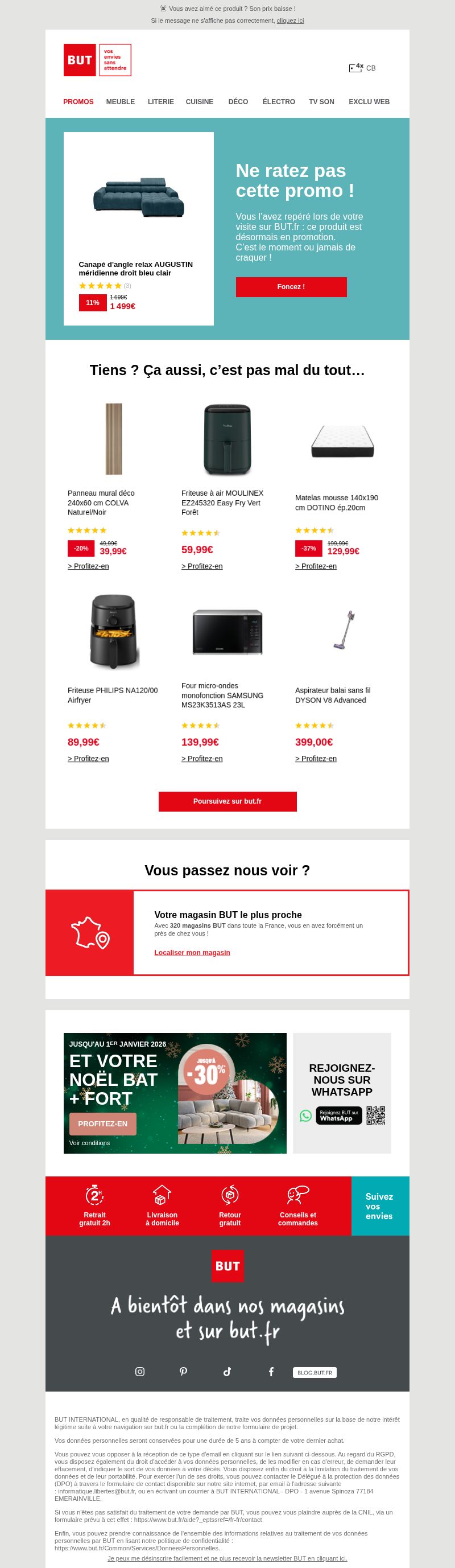 Dernières promo BUT