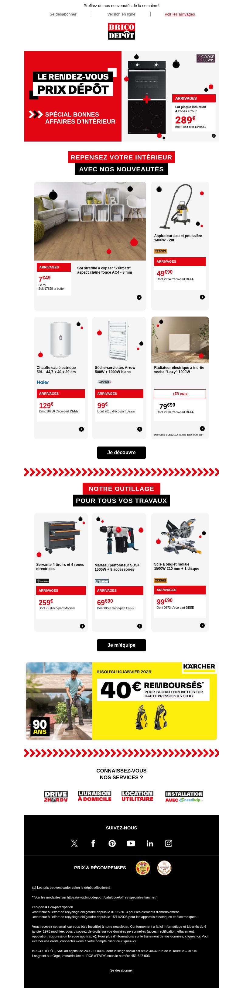 Dernières promo Brico Dépôt