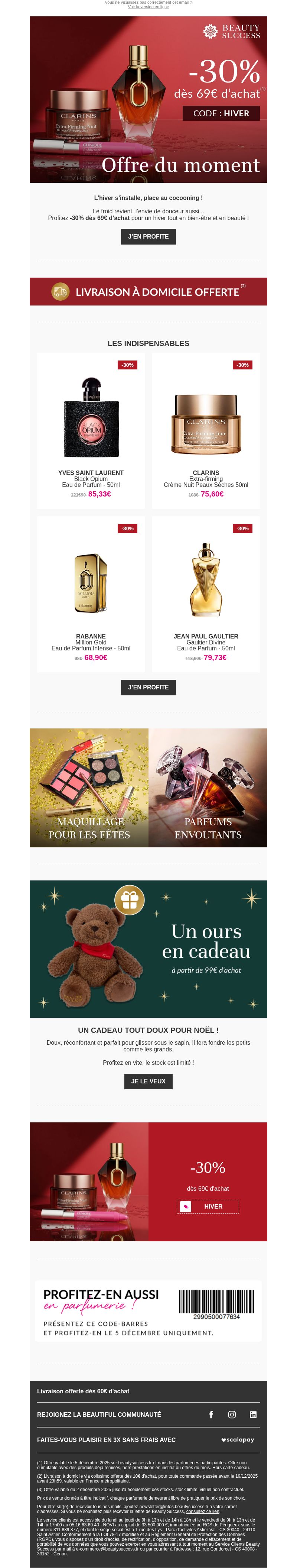 Dernières promo Beauty Success