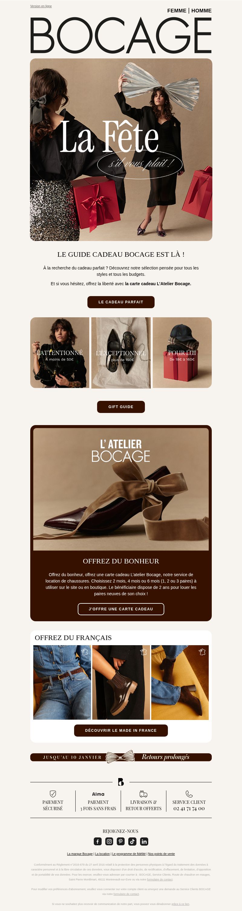 Dernières promo Bocage