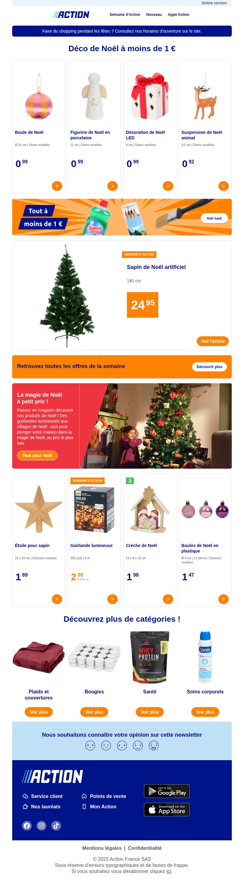 Dernières promo Action