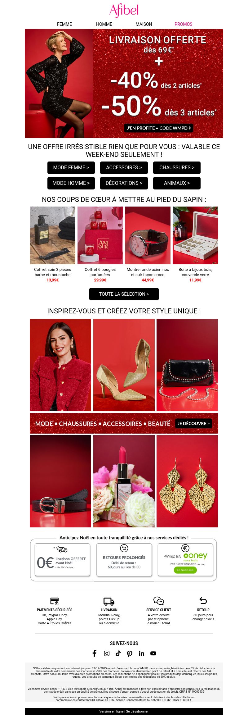 Dernières promo Afibel