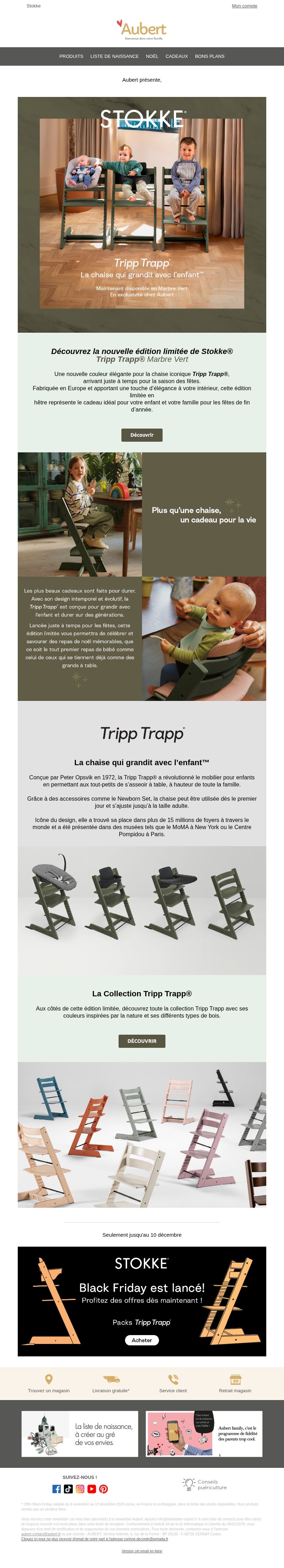 Dernières promo Aubert