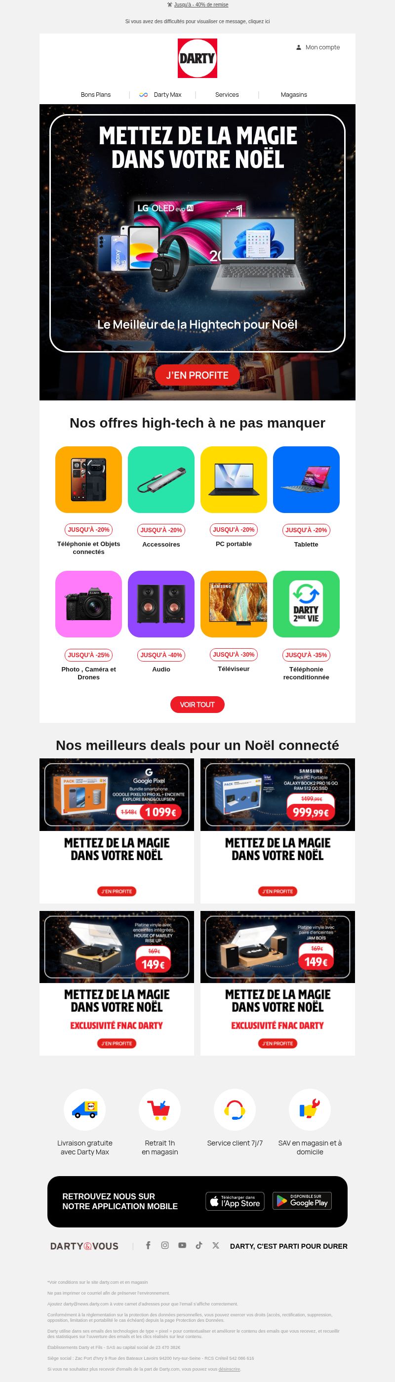 Dernières promo Darty