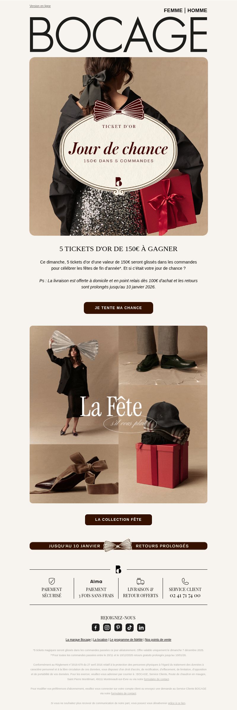 Dernières promo Bocage