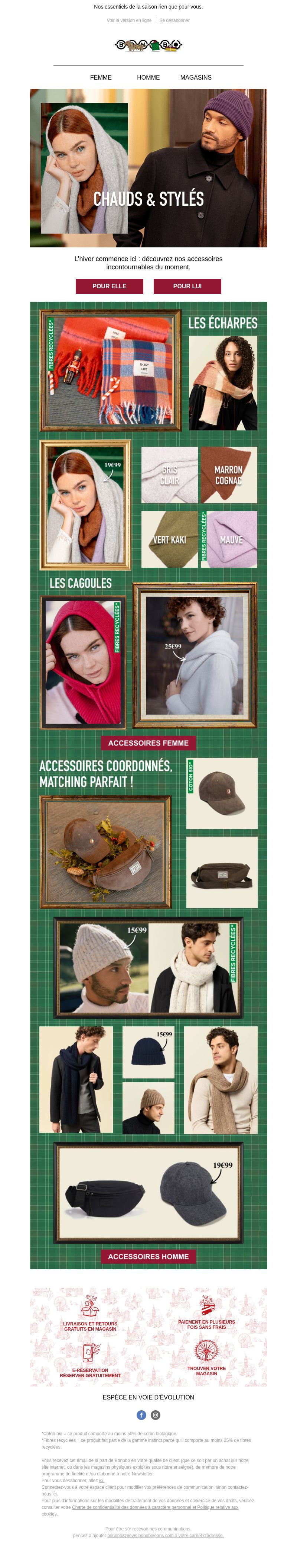 Dernières promo Bonobo